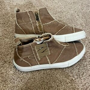 Tan Blowfish high top sneaker
